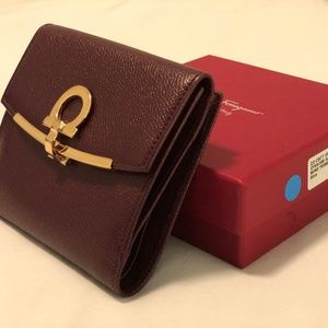 Salvatore Ferragamo Gancini Leather Wallet